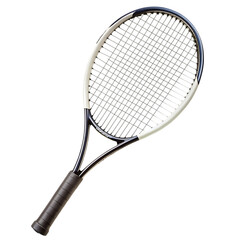 Tennis racket isolated on a white background 3d render
