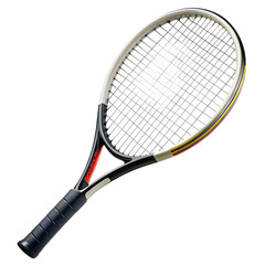 Tennis racket isolated on a white background 3d render