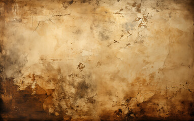 Grungy wall with brown background. Generative AI