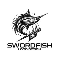 Swordfish Vector Logo Design