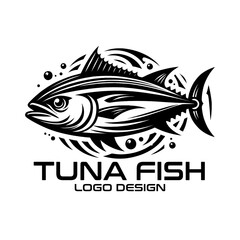 Tuna Fish Vector Logo Design