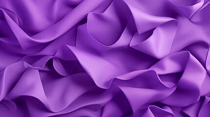 purple satin fabric. textured wavy violet fabric. modern elegant background and wallpaper - obrazy, fototapety, plakaty