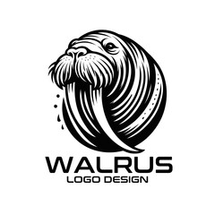 Walrus Vector Logo Design