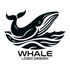 Whale Vector Logo Design