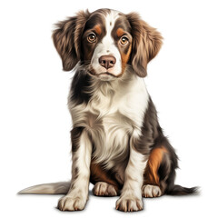 clipart brittany sitting сreated with Generative Ai