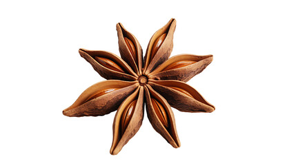 Star Anise Isolated on Transparent Background	
