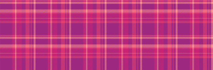 Jersey pattern vector background, colourful check textile seamless. Fluffy fabric texture plaid tartan in pink and red colors.