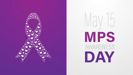Fototapeta premium MPS Awareness Day observed every year in May 15, vector illustration