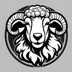 Sheep Mascot Logo, Sheep Esports logo, Sheep Logo Design, Sheep Gaming logo, Animal Mascot Logo Illustration, Animal Gaming Logo, Sheep Illustration, AI Generative