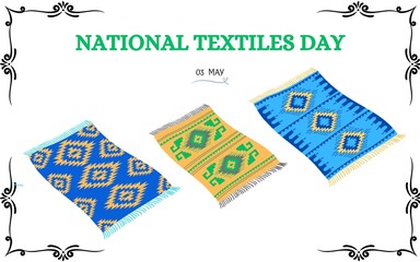 SIMPLE NATIONAL TEXTILES DAY  TEMPLATE DESIGN 