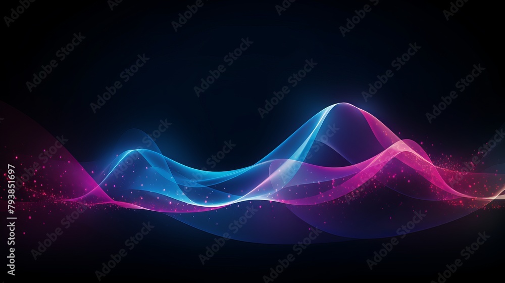 Poster digital graphic abstract background for technological processes, neural networks, digital data stora
