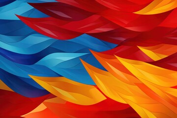 Obraz premium Abstract bright background of yellow, blue, red colors.