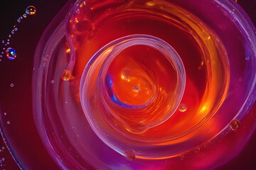 Fototapeta premium Chromatic Drops: Energy of Colorful Rain