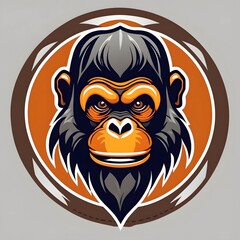 Orangutan Mascot Logo, Orangutan Esports logo, Orangutan Logo Design, Orangutan Gaming logo, Animal Mascot Logo Illustration, Animal Gaming Logo, Orangutan Illustration, AI Generative