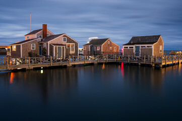 Fototapeta na wymiar Beautiful Nantucket Island Landmarks Sunrise Morning