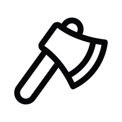 Axe mining tool icon, editable vector ready to use