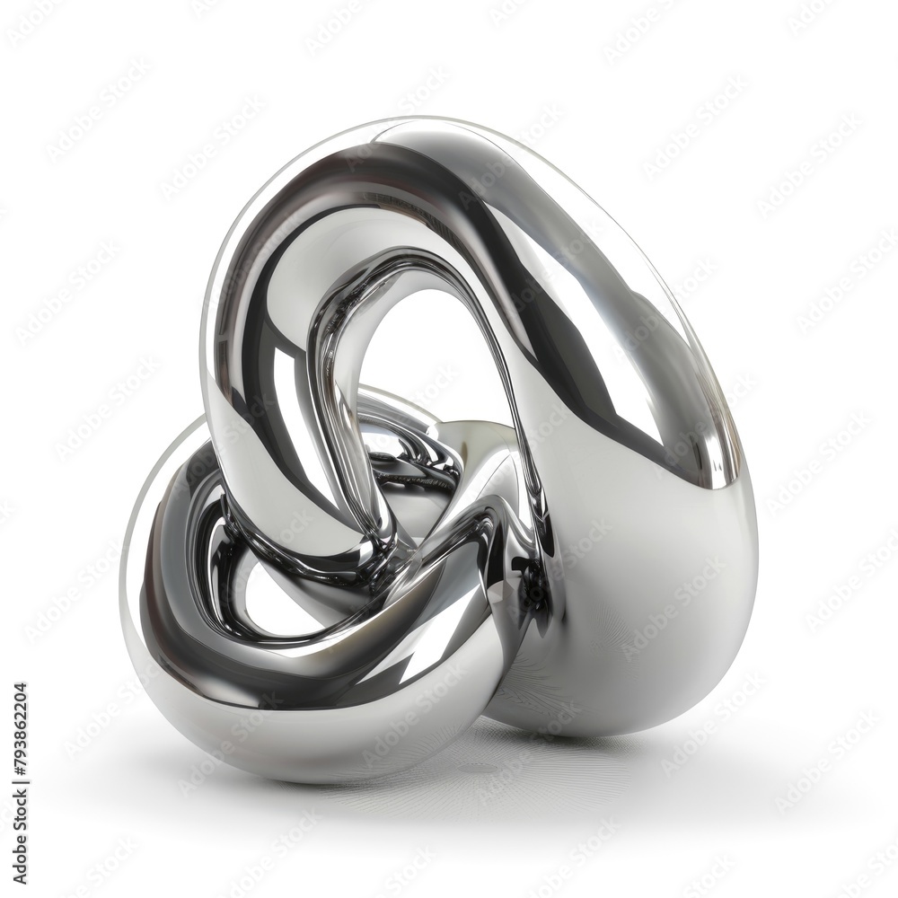 Aufkleber metallic geometric shape with a sleek and modern design