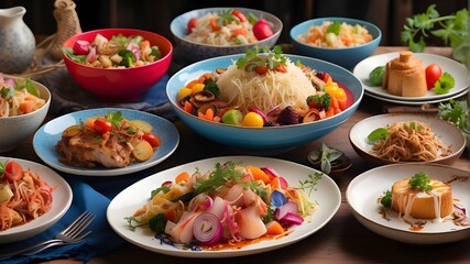 Fototapeta na wymiar thai food spicy curry