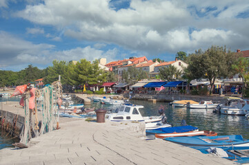 Village of Njivice on Krk Island,adriatic Sea,Croatia