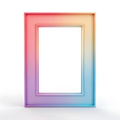 Pastel frame ombre style with white background