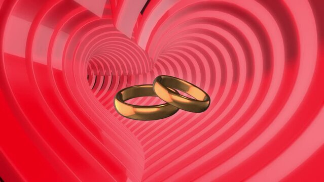 Heart shape Tunnel background