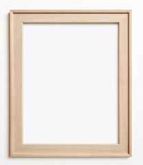 Obraz premium Wooden frame hanging on wall