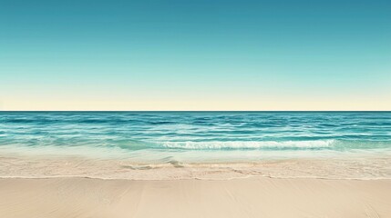 Fototapeta premium Beach with sky