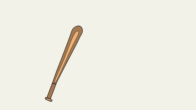 Animation of baseball bat swinging and missing a ball.
