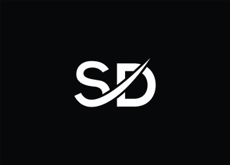SD creative logo design and initial logo