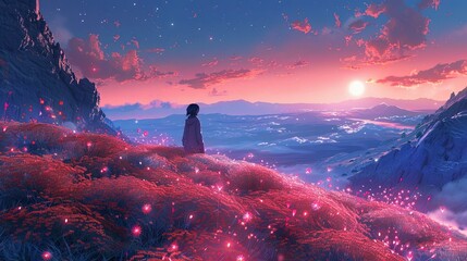 A lonely anime-style alien finds friendship and acceptance in a strange new 3D world, exploring its vibrant landscapes