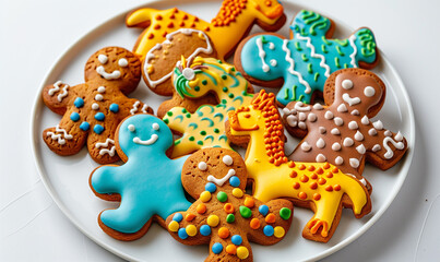 Handcrafted Gingerbread Cookies with Icing: A Festive Treat for Kids
