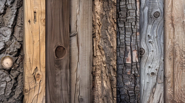 Natural wood illustration, a background image with wood patterns that convey the warmth and texture of natural wood. Unusual structure.