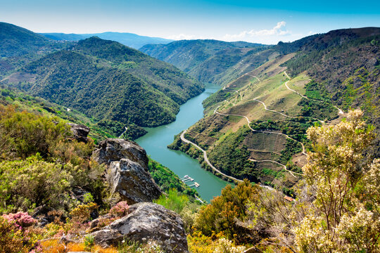 Sil river landscape,Galicia,Spain