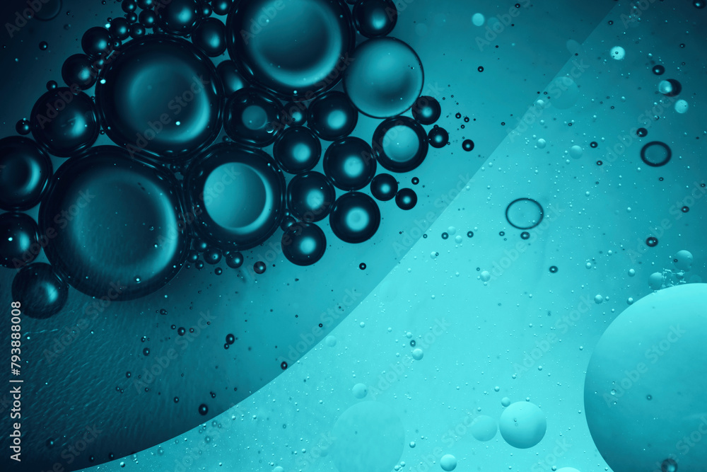 Wall mural abstract science background with liquid shapes