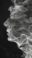 Echoing Smoke Patterns Captivating Layers of Ethereal Smoky Textures Suggesting Auditory Resonance