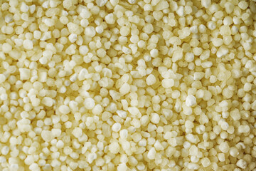 Indian sago starch cereal on a rustic background