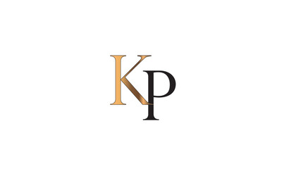 KP, PK , K ,P , Abstract Letters Logo Monogram	