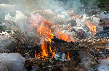 Pollution from garbage pits