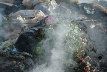 Pollution from garbage pits