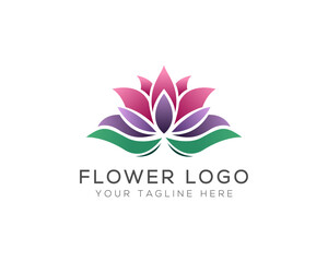 Lotus flower beauty spa salon, perfume, jewelry and cosmetics brand logo design.