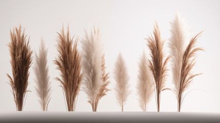 Pampas on white background