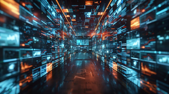 A virtual event platform hosting a global tech conference Background