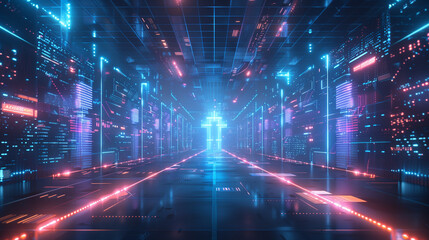 A virtual event platform hosting a global tech conference Background