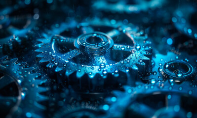 Abstract background of mechanical watch mechanism