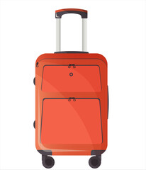 Wheeled travel luggage for vacation and business trip