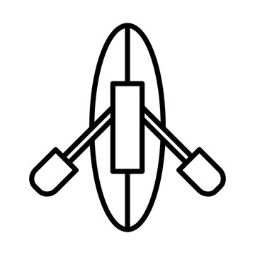recommend clip art: Rowing line icon