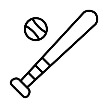 recommend clip art: Baseball line icon