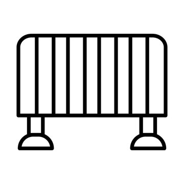 recommend clip art: Barricade line icon