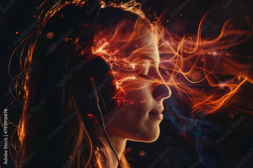 Poster peaceful sleep management and dream interpretation: deep mantra techniques and wave regulation for s