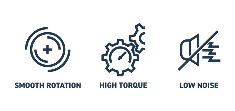 Smooth Rotation, High Torque, Low Noise